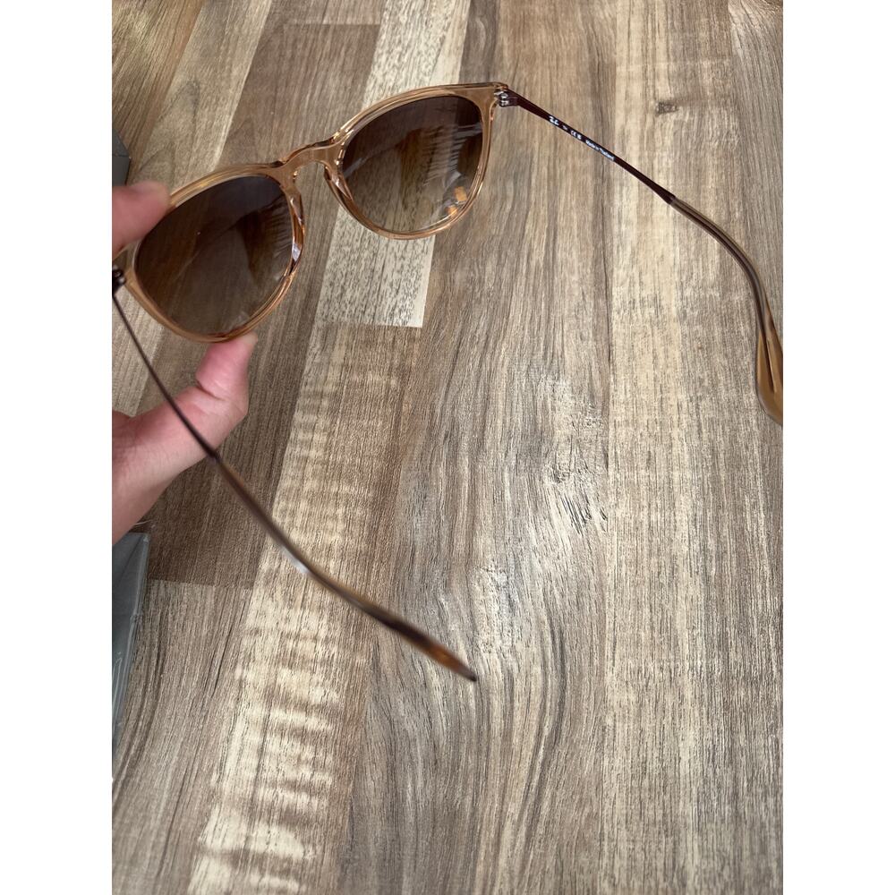 NWT Rayban Erika Classic Transparent Light Brown Sunglasses - Picture 6 of 7